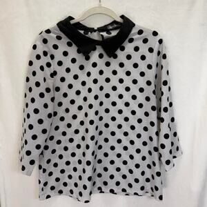 Black and white polka dot